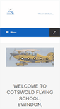 Mobile Screenshot of cotswoldflyingschool.com