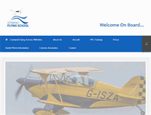 Tablet Screenshot of cotswoldflyingschool.com